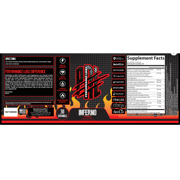 Inferno Thermogenic Fat Burner