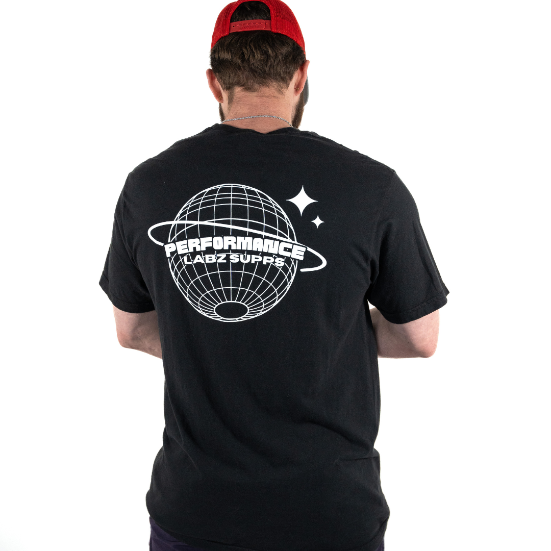 Conquer The World Graphic T-Shirt Black