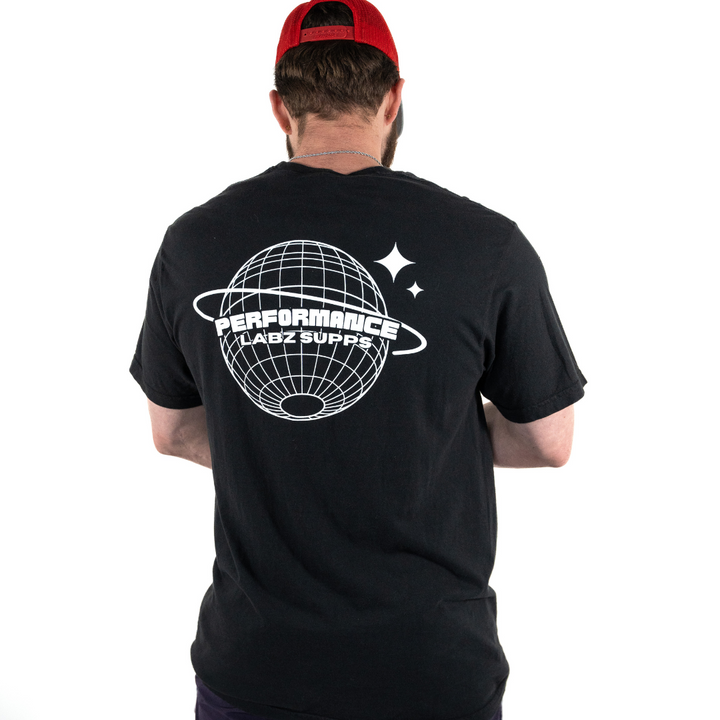 Conquer The World Graphic T-Shirt Black